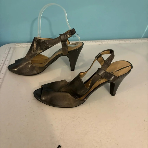 Kenneth Cole reaction sling back ombré grey leather heels in size 7.5 - Picture 2 of 12